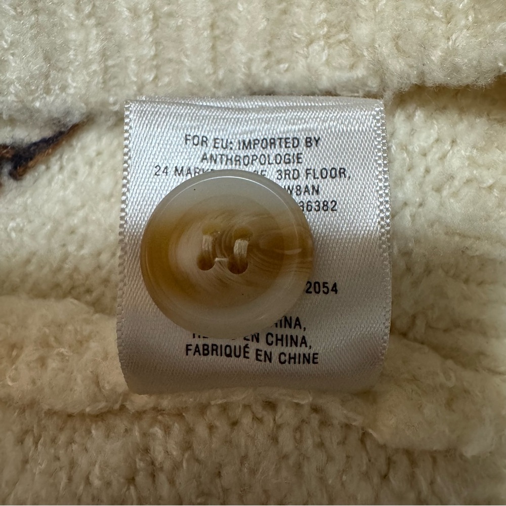 Anthropologie Field Flower Tuileries Cardigan Sweater Embellished Size Medium - Picture 12 of 12